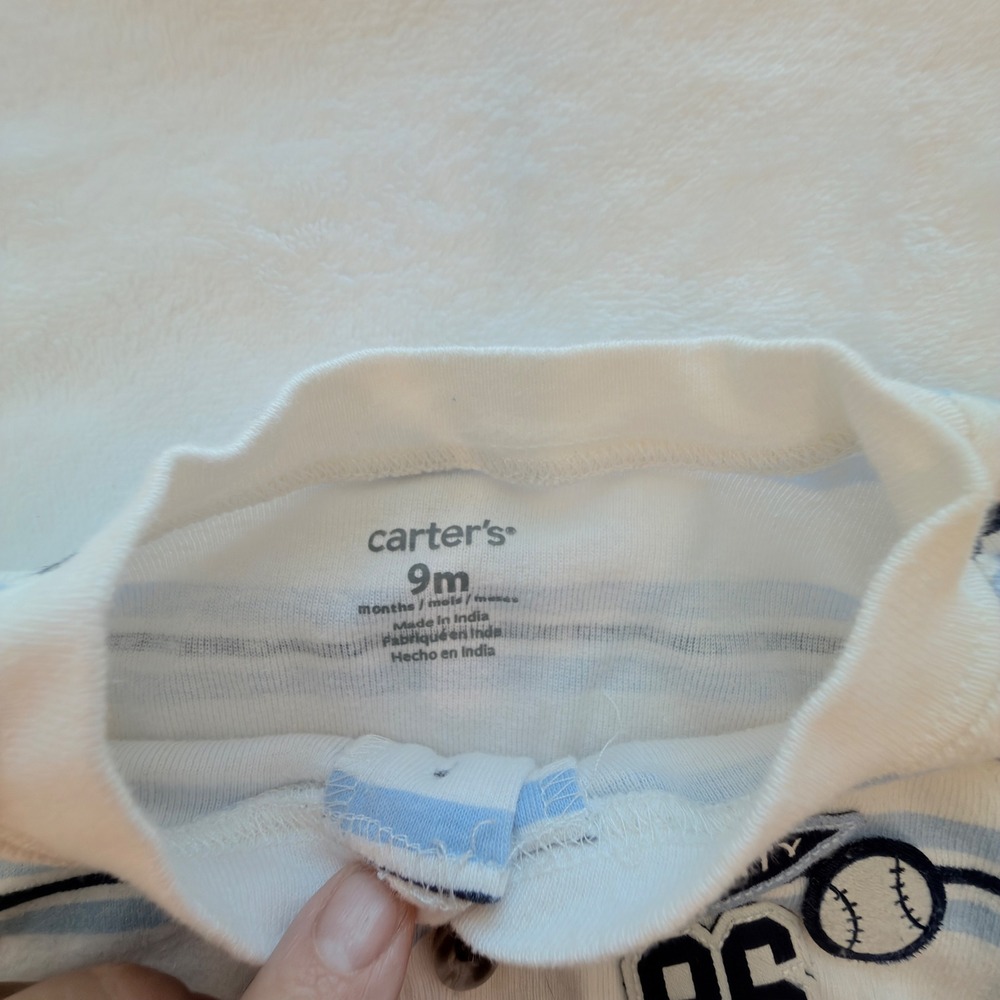 Carter's Baby Essentials Clothing Lot Boy 9M Blue Green Good Alligator Sport - Picture 9 of 16